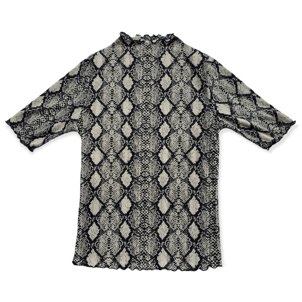 Caution To The Wind Snakeskin Top Size Medium